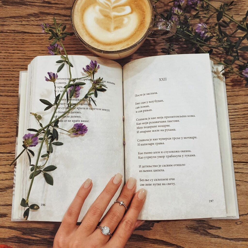 book with coffee