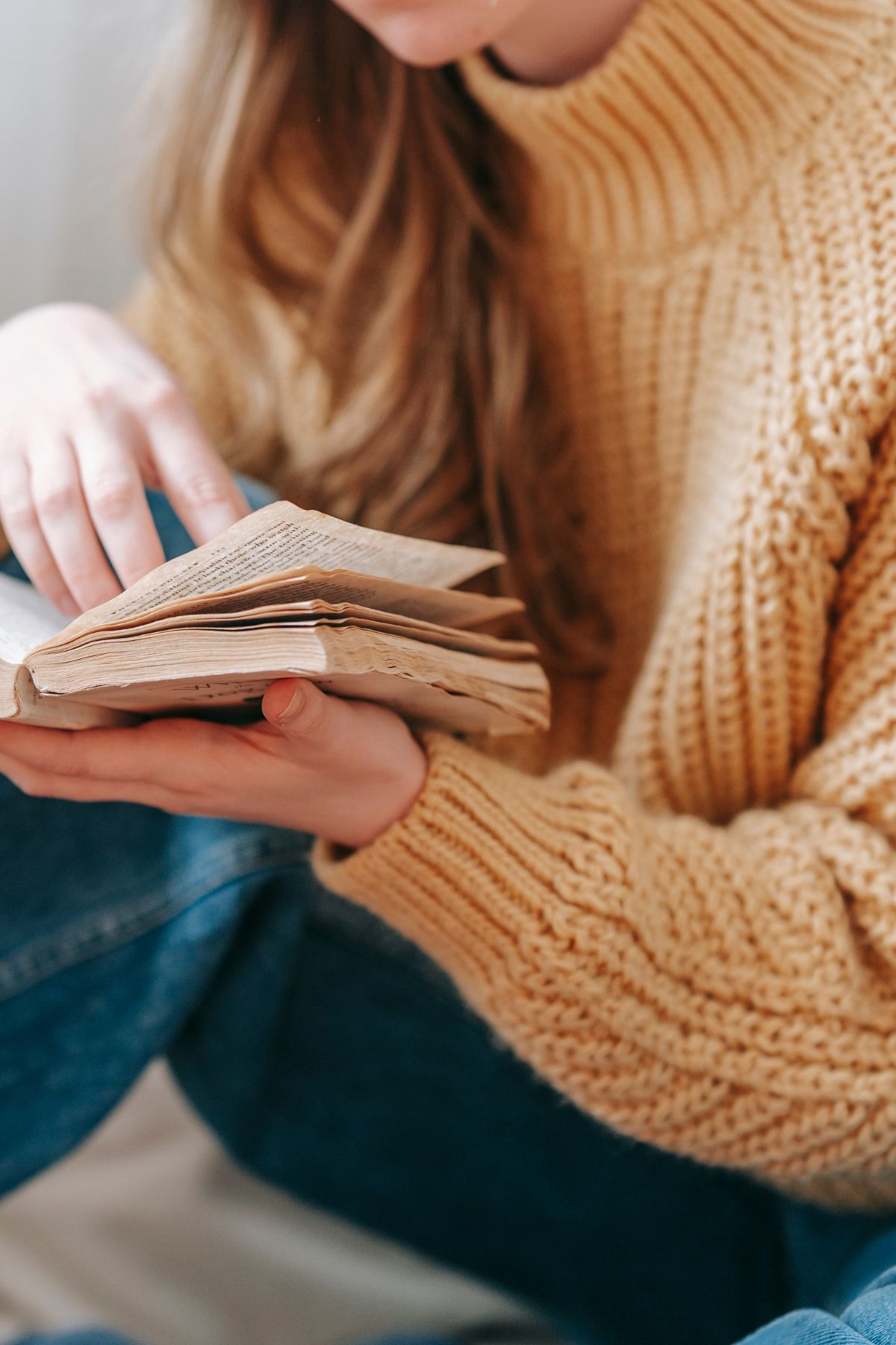 girl reading book