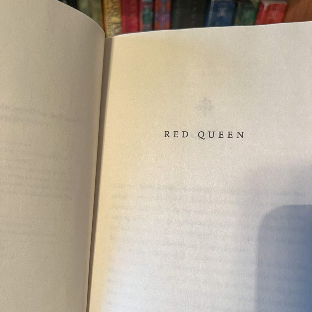 first page of red queen book