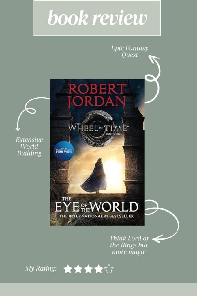 book review graphic for wheel of time