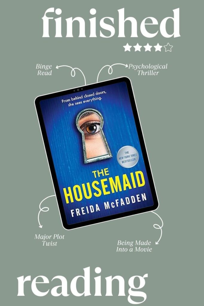 book summary graphic of the housemaid