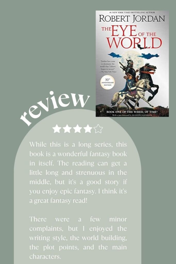 book review graphic for wheel of time