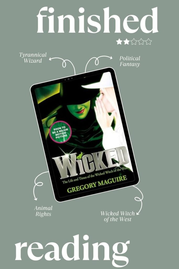 book graphic for wicked