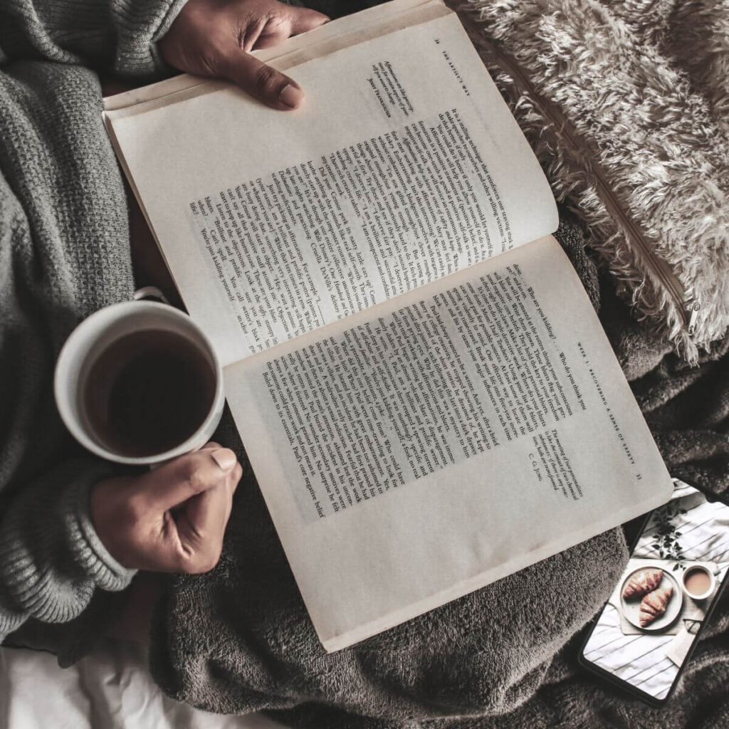 girl reading book
