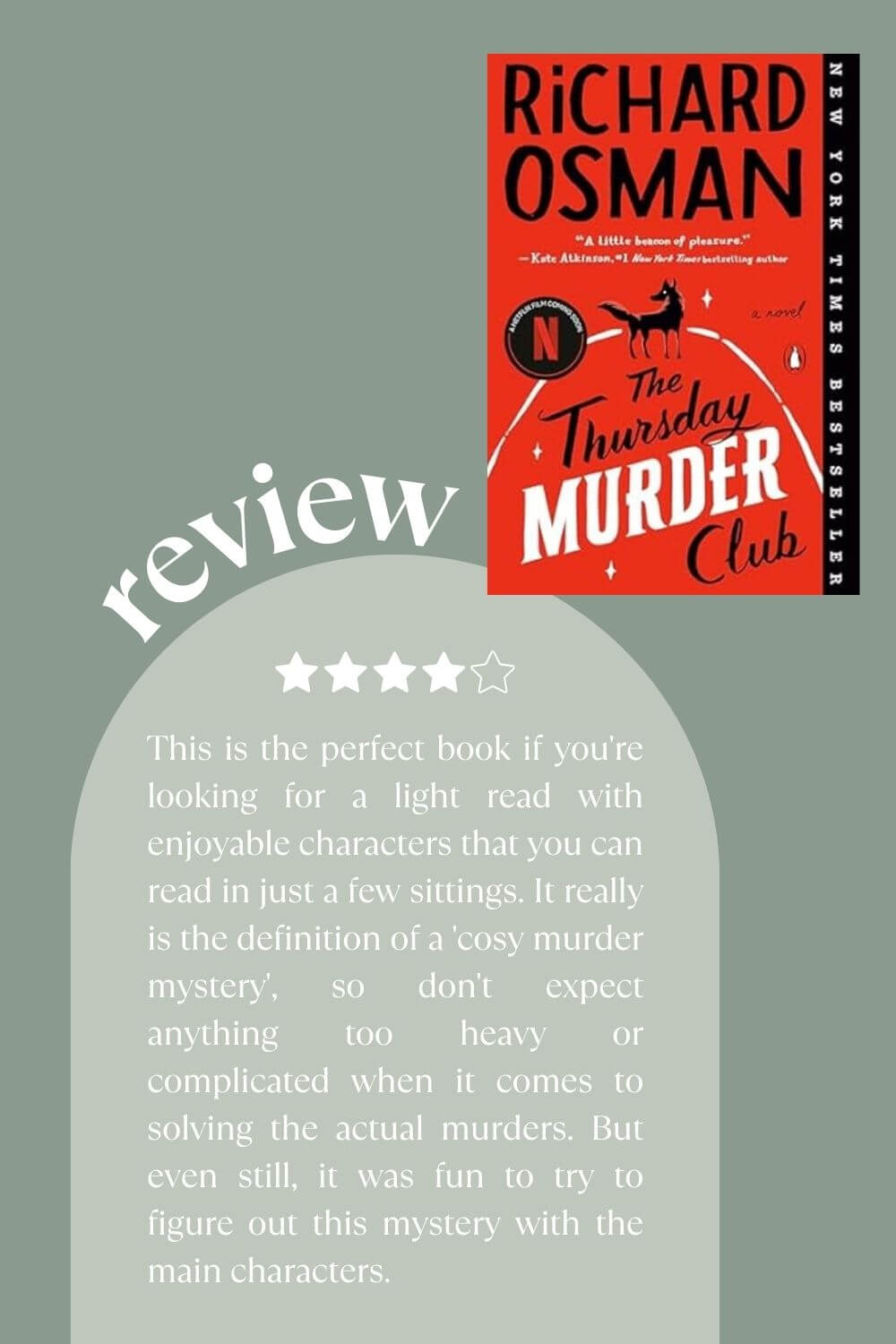 Full Book Review of The Thursday Murder Club Book One