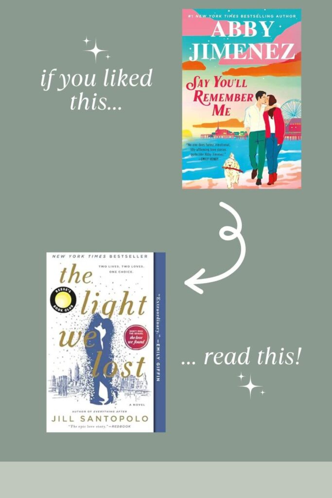 say you'll remember me book recommendations