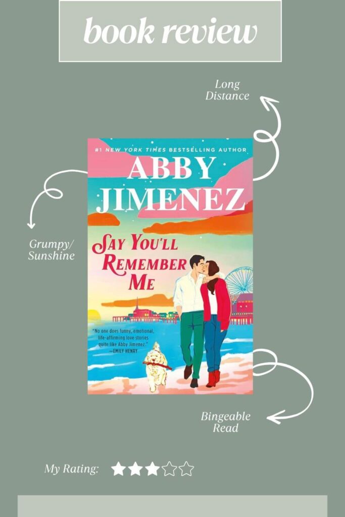 say you'll remember me book graphic